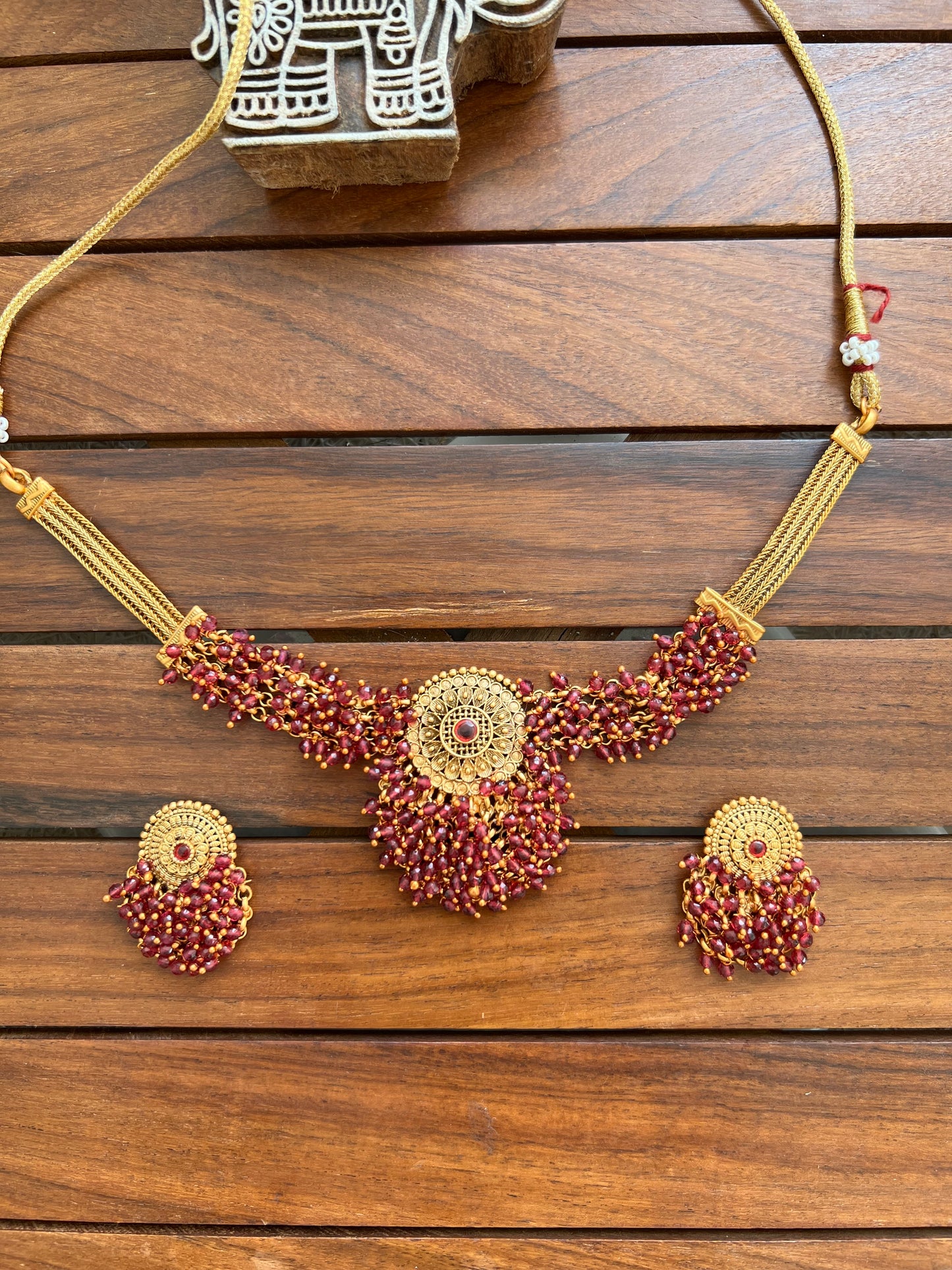 Gold Plated Necklace Set