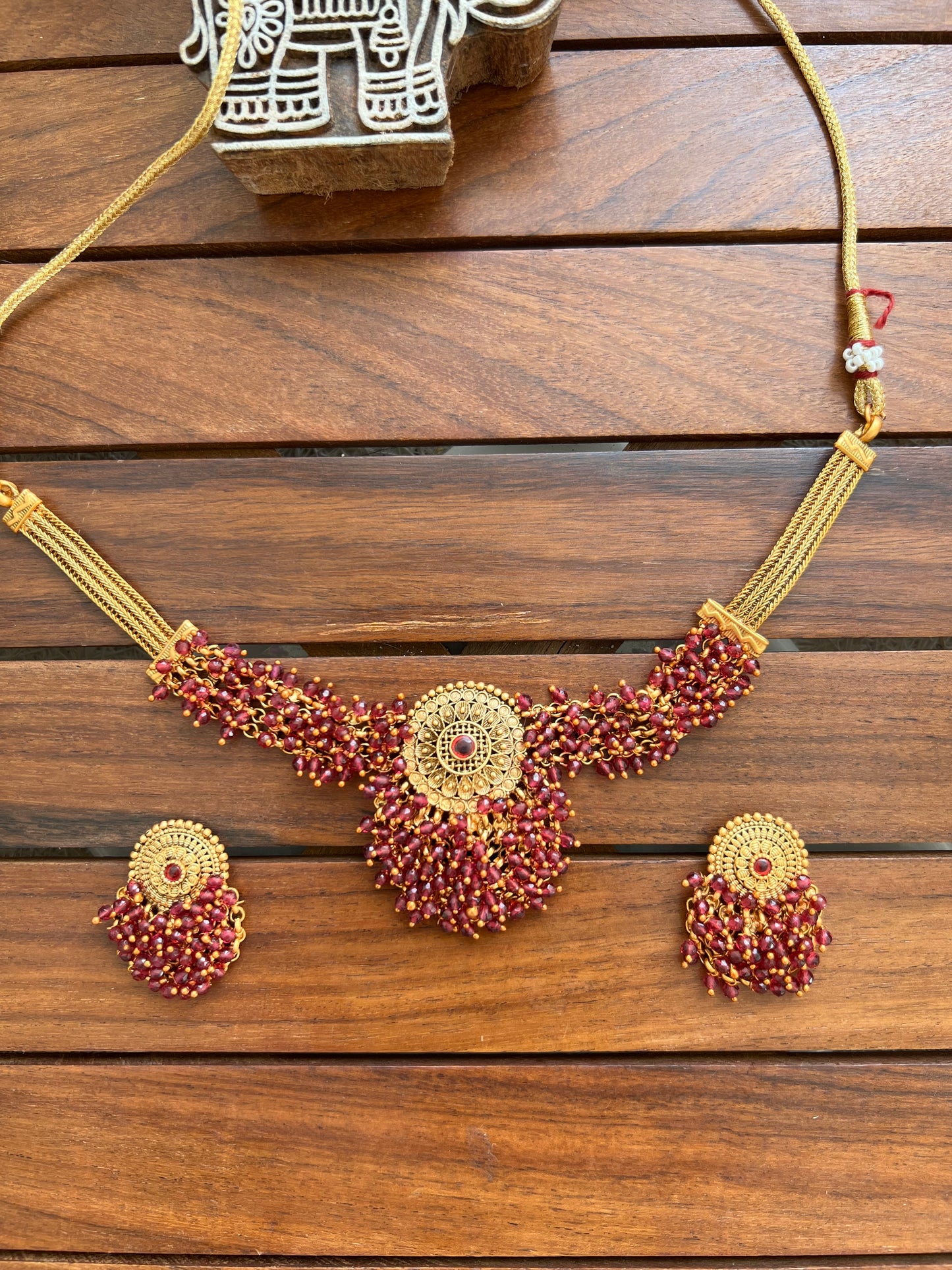 Gold Plated Necklace Set