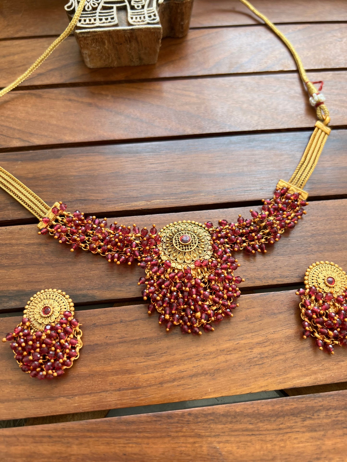 Gold Plated Necklace Set