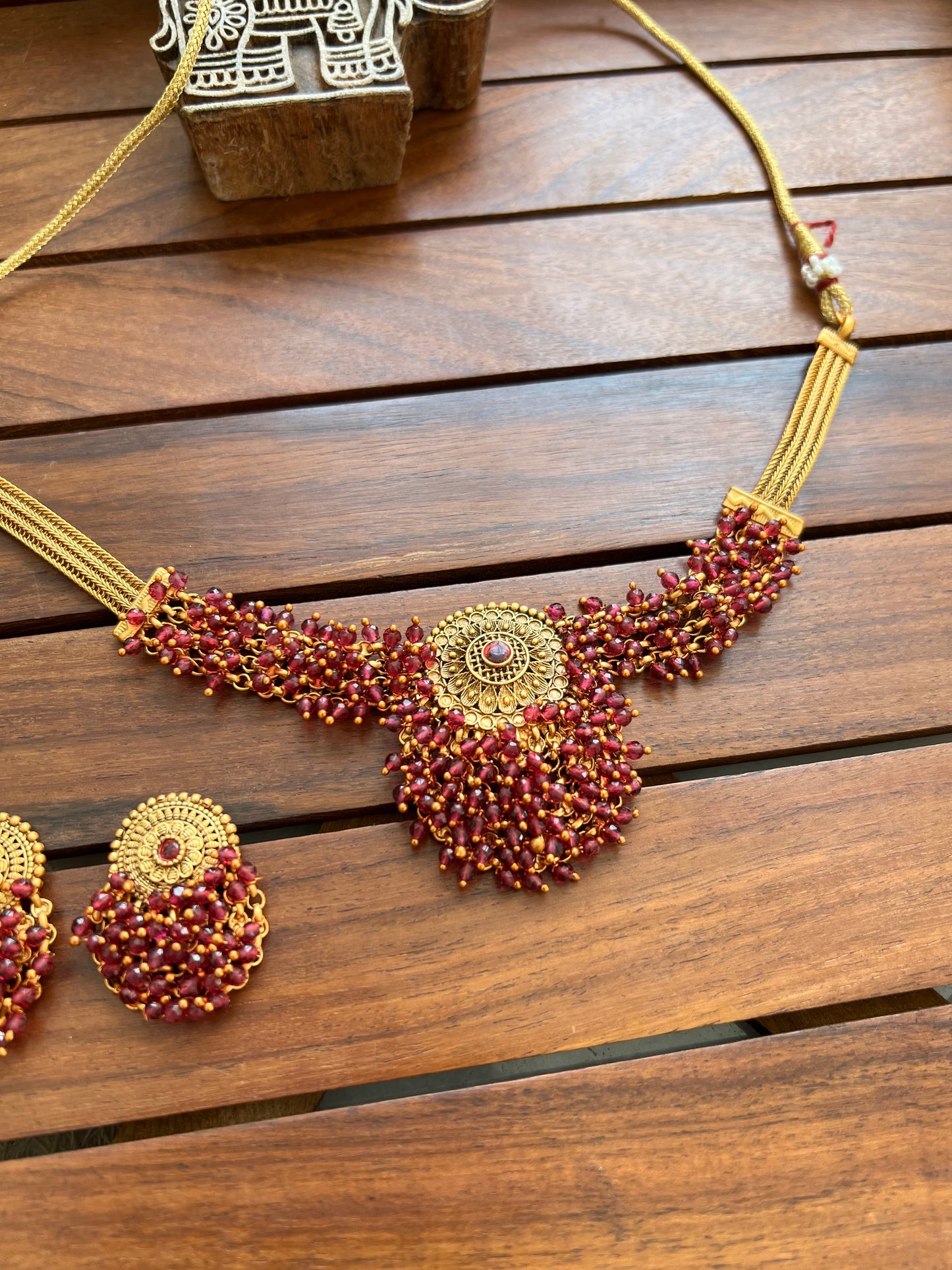 Gold Plated Necklace Set
