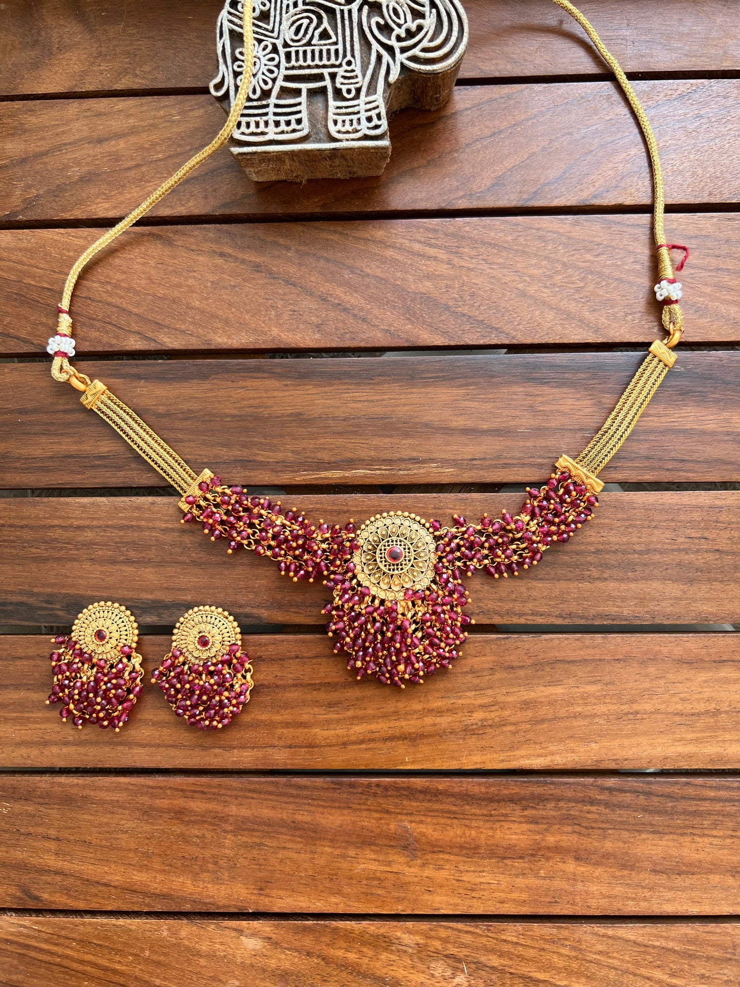 Gold Plated Necklace Set