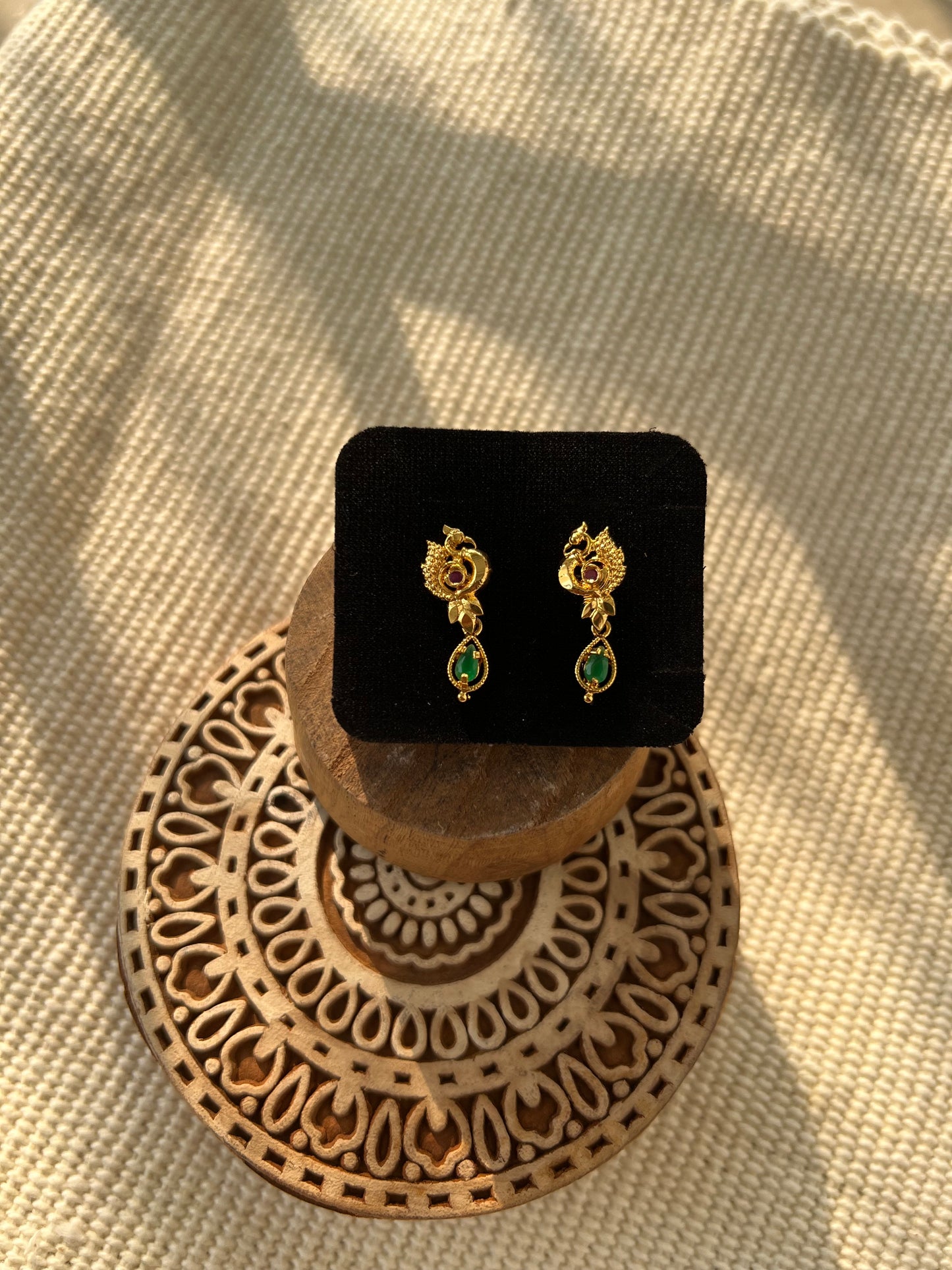 Peacock Drop Earring