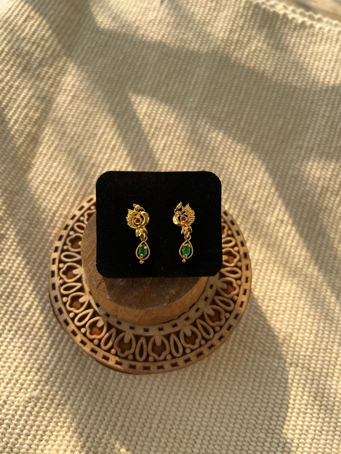 Peacock Drop Earring