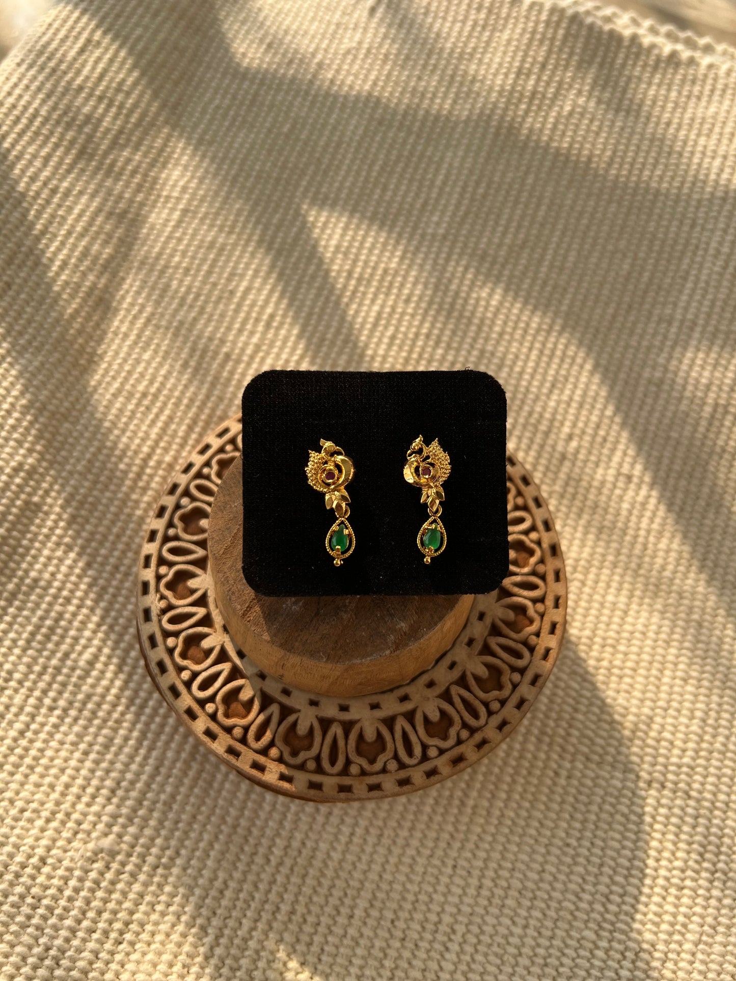Peacock Drop Earring