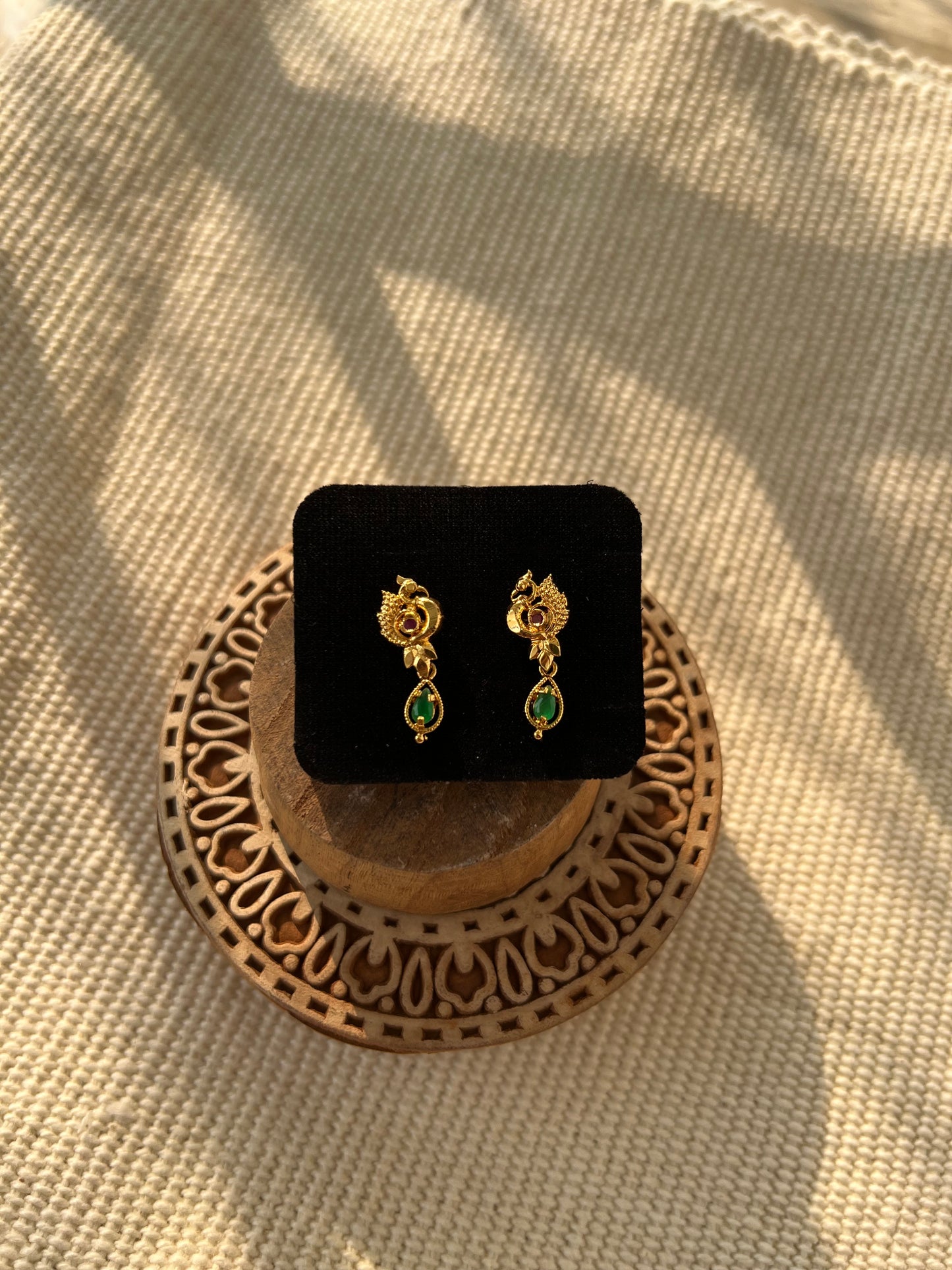 Peacock Drop Earring