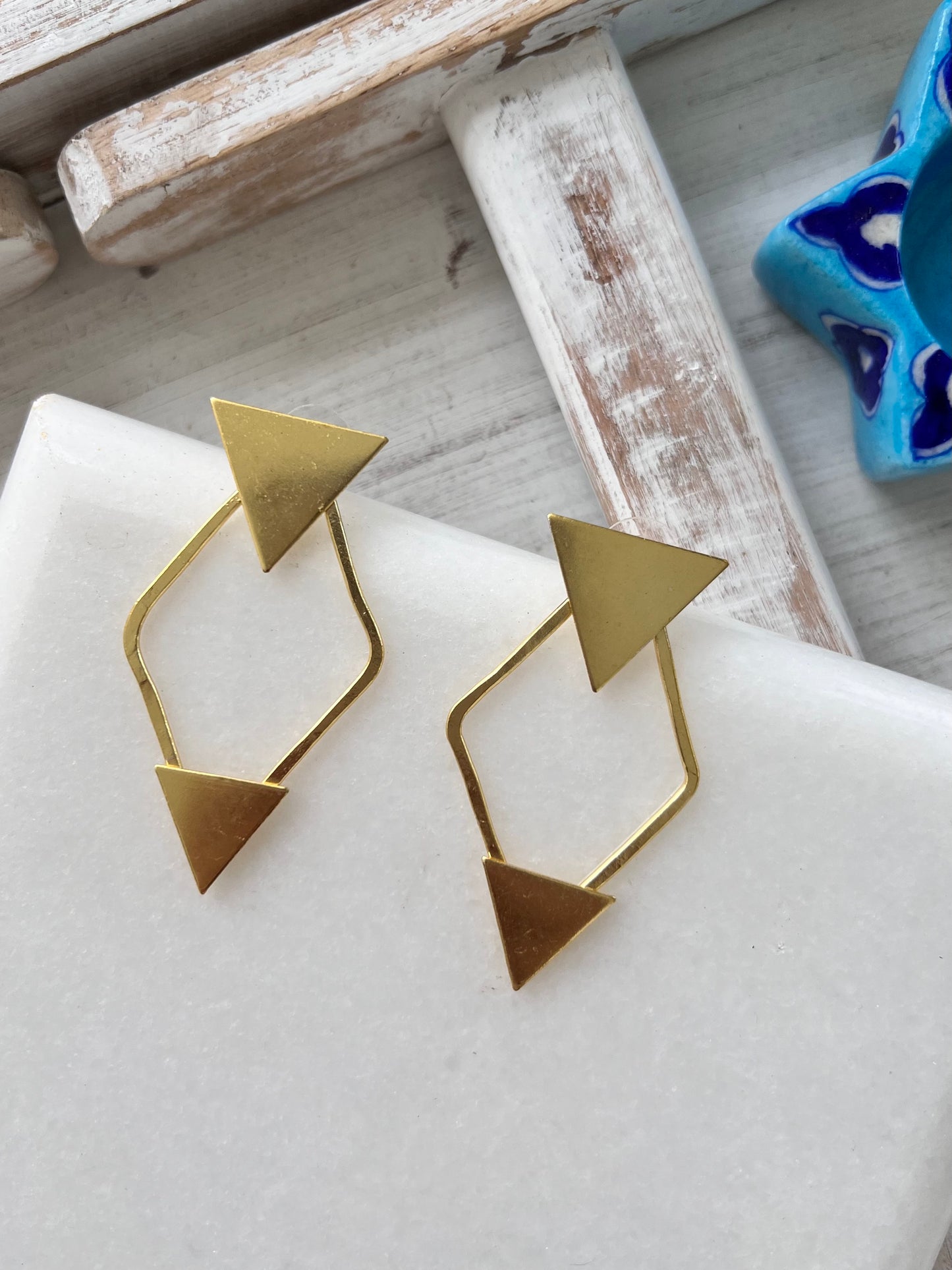 Gold Plated Statement Earring
