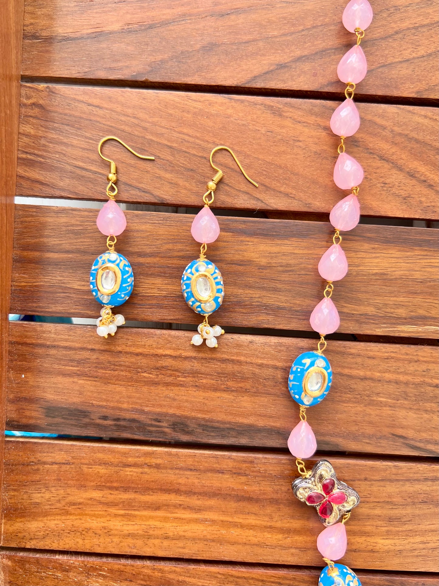 Kundan Necklace with Earrings