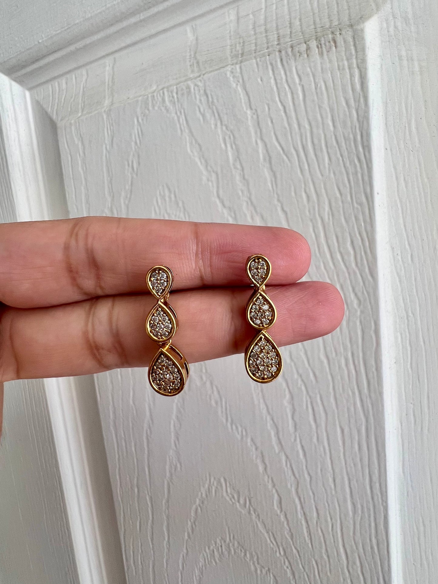 Gold Plated Necklace with Earring