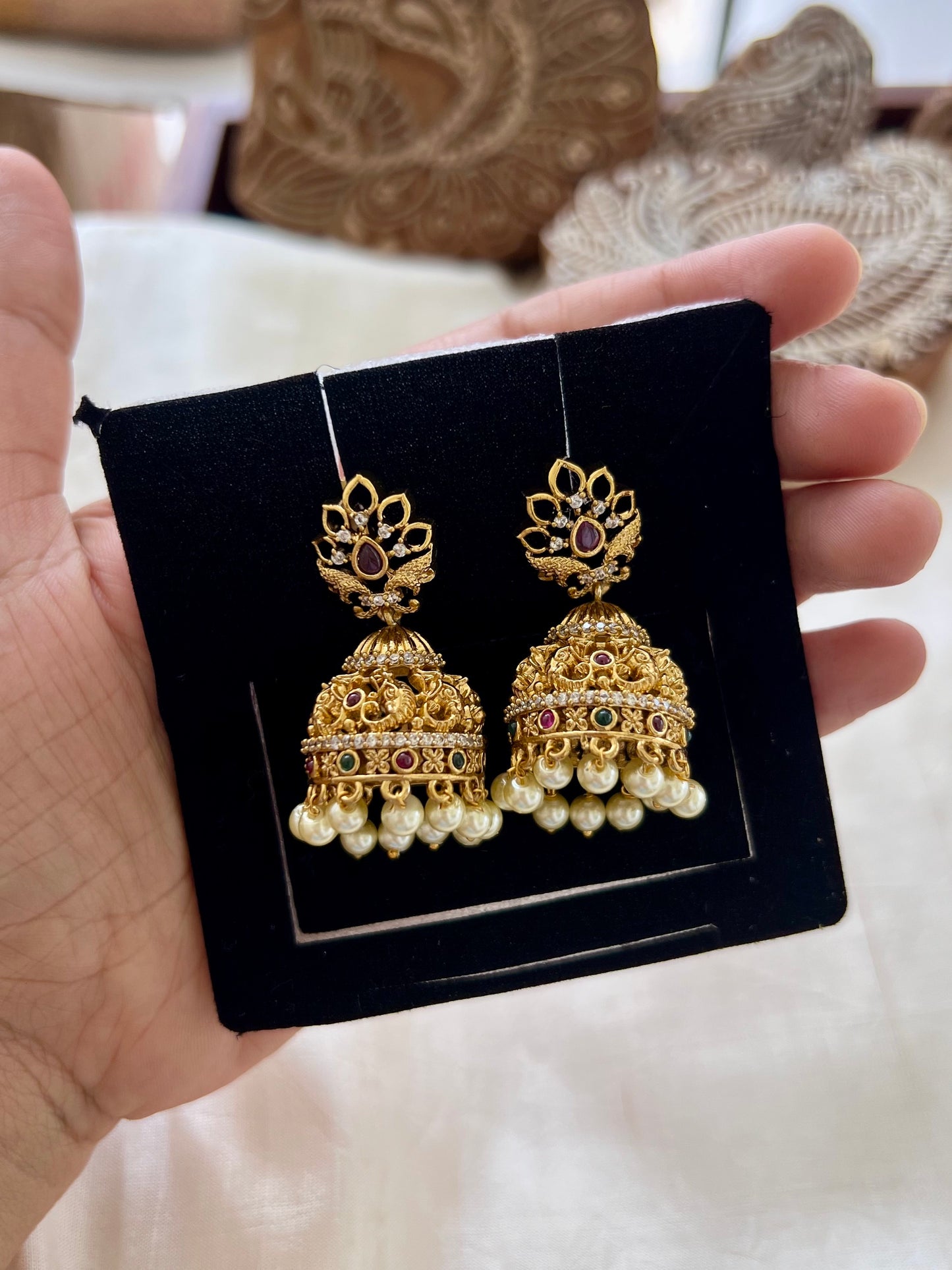 Gold Plated Premium Jhumkas