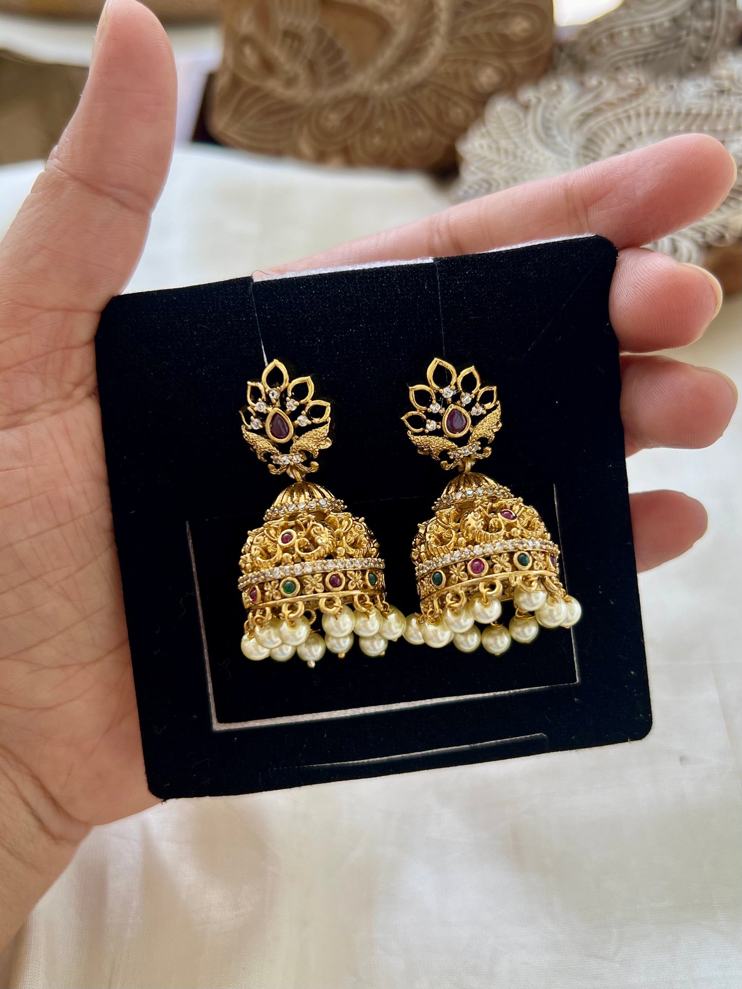 Gold Plated Premium Jhumkas