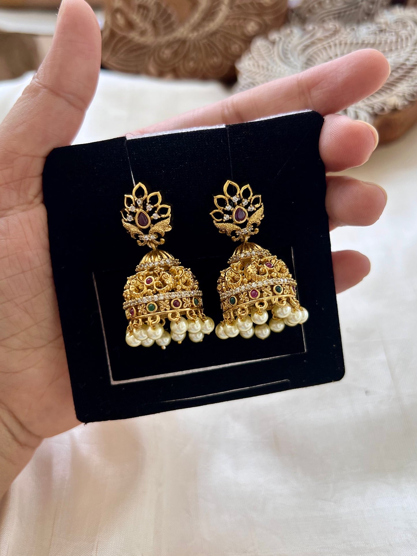 Gold Plated Premium Jhumkas
