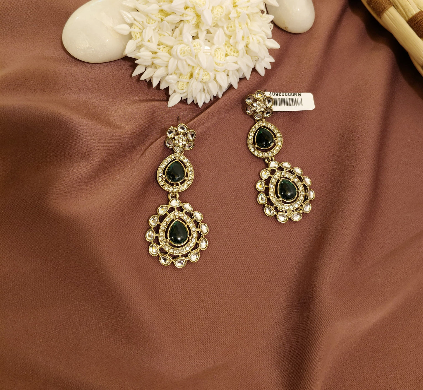 Gold Plated Kundan Earrings