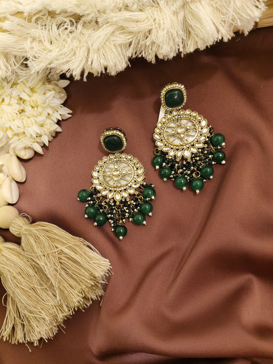 Gold Plated Kundan Earrings