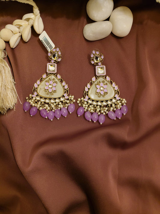 Gold Plated Kundan Earrings