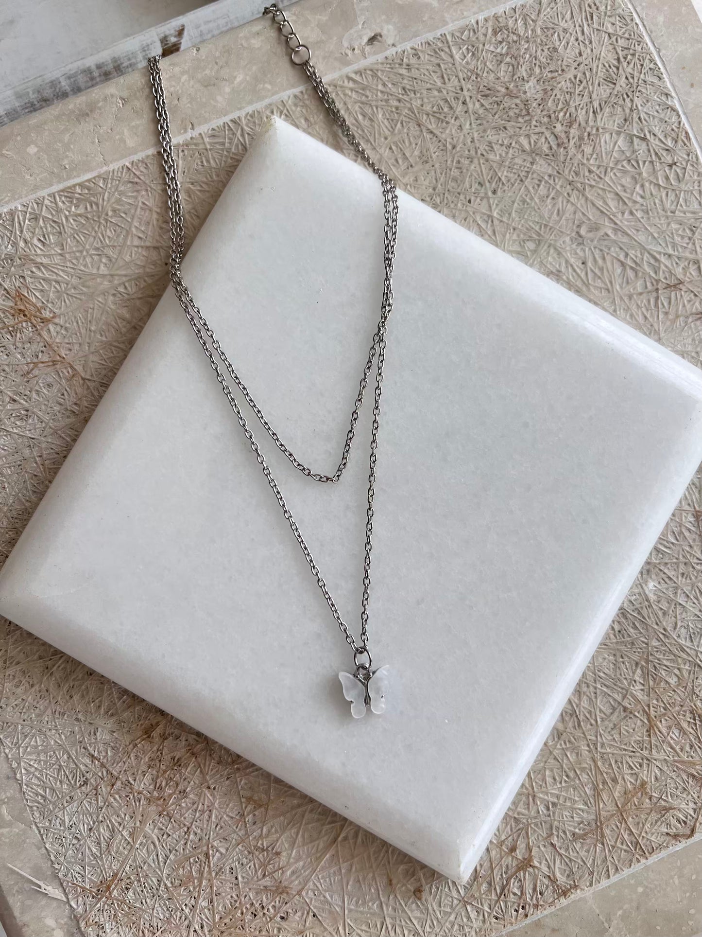 Butterfly Minimal Chain Necklace