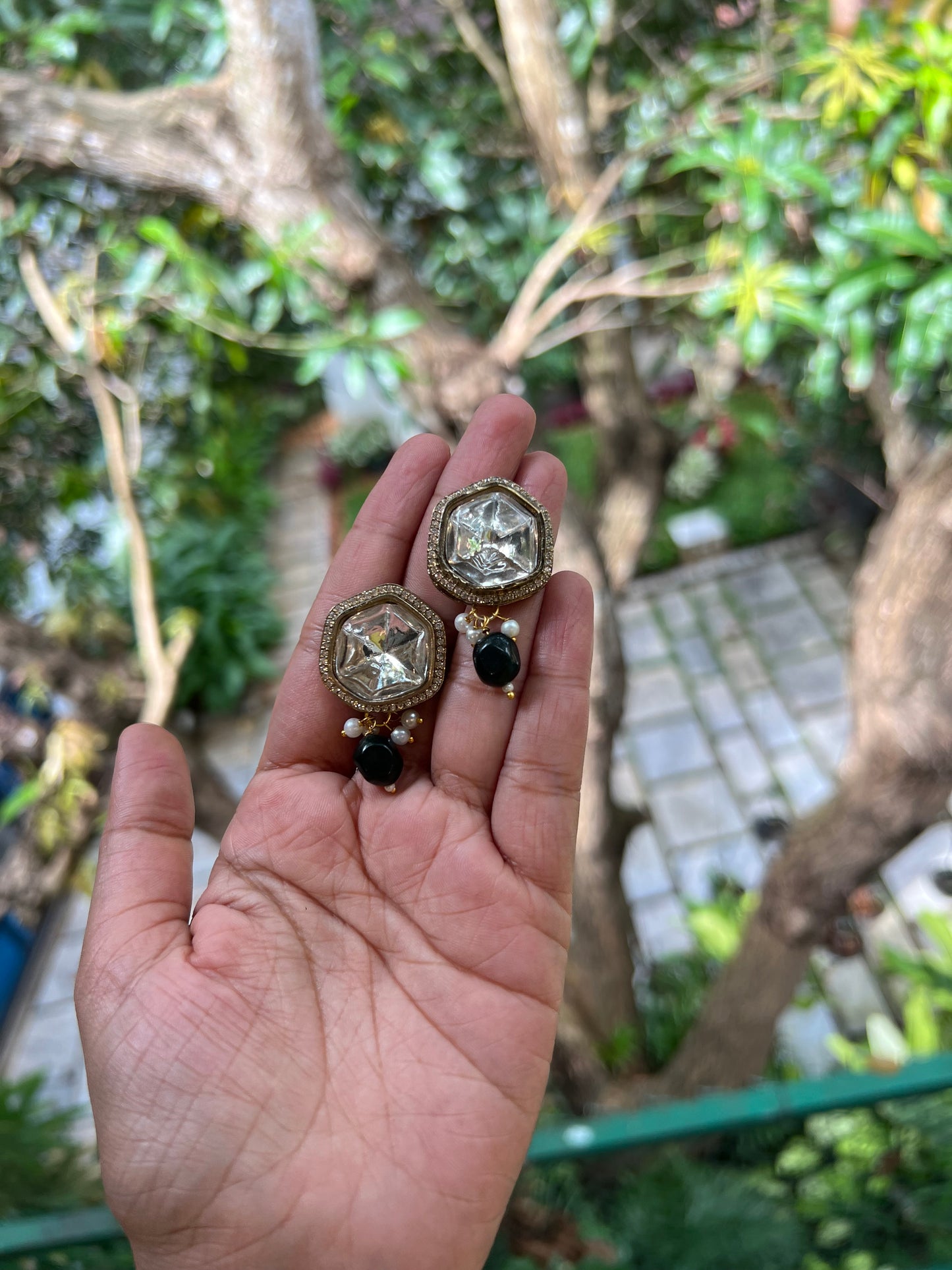 Meenakari Kundan  Earring