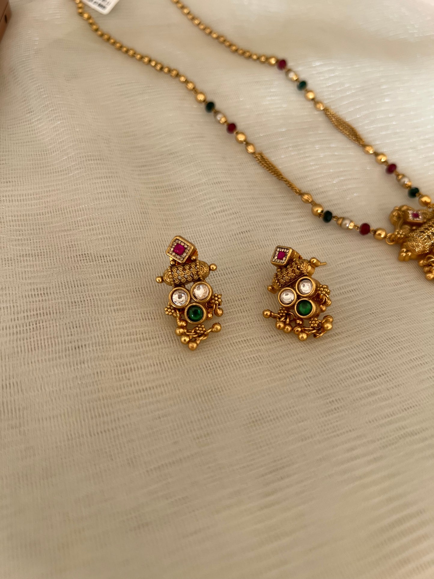 Long Pendant Necklace Set