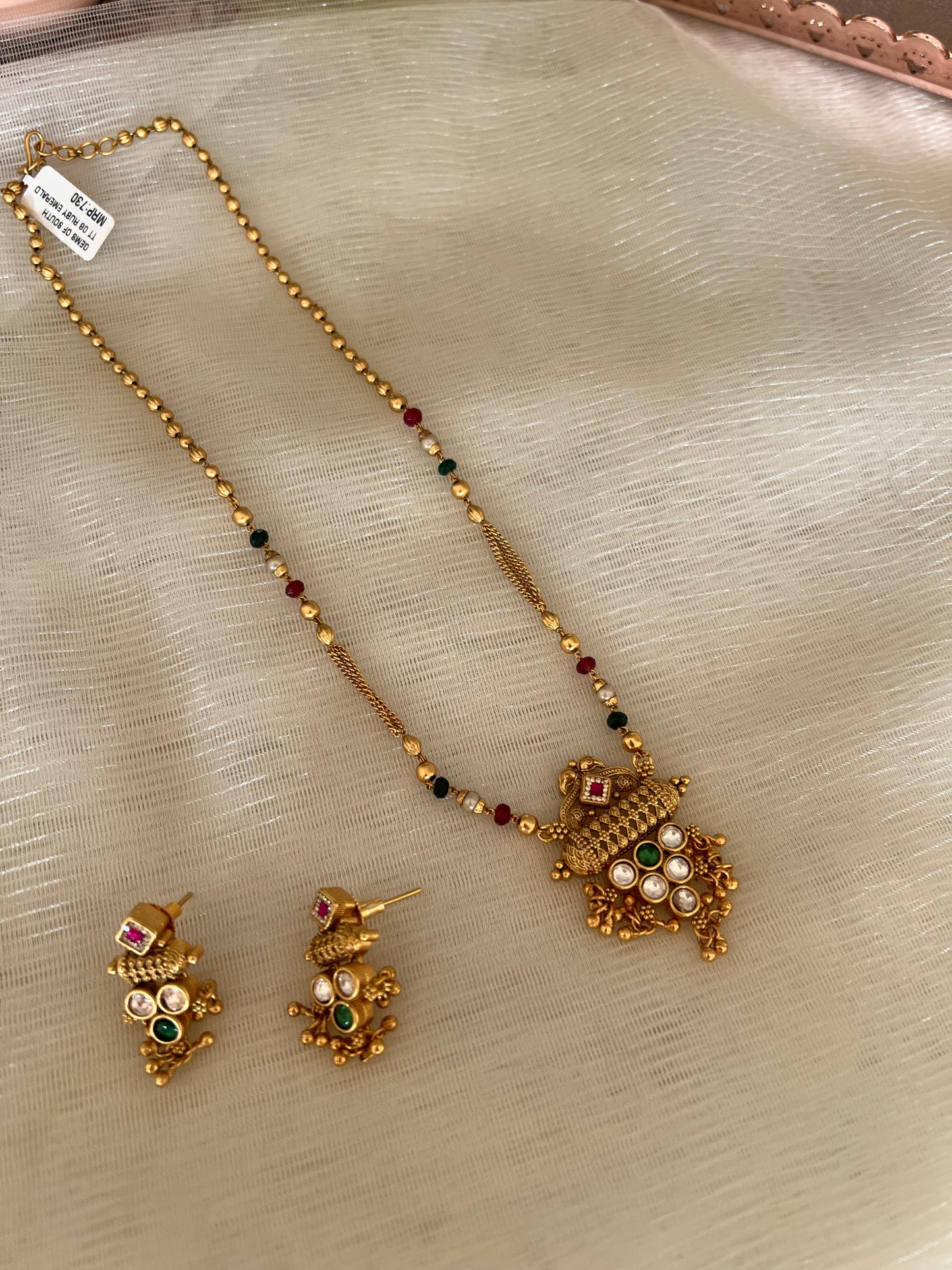 Long Pendant Necklace Set