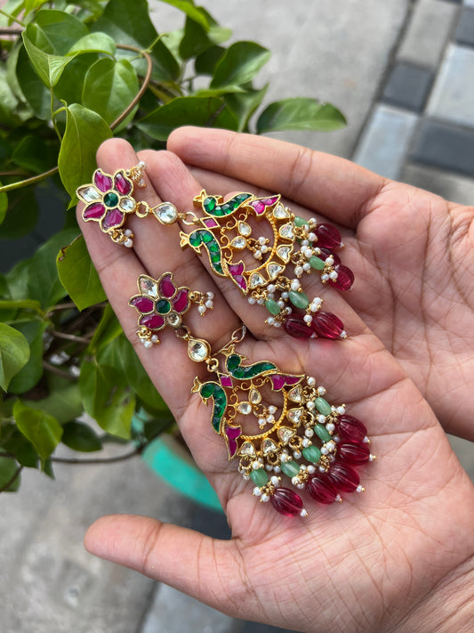 Premium kundan Polki Earrings