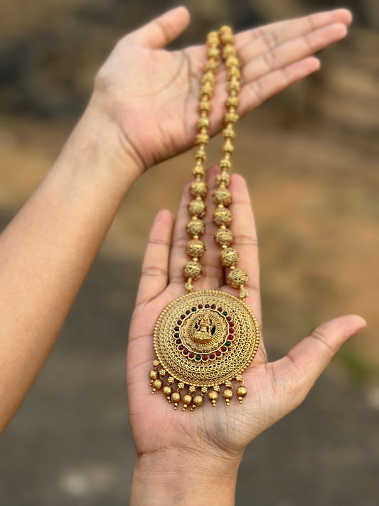 Gold Plated Necklace with Earring