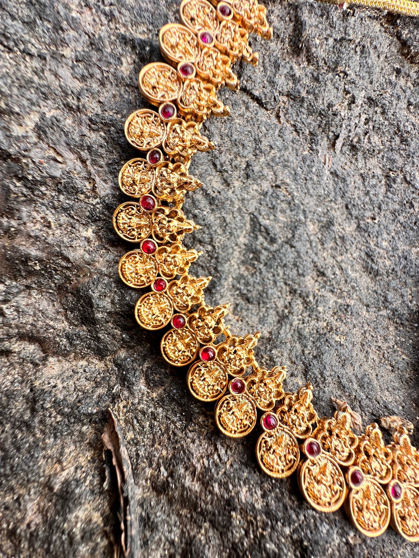 Gold Plated Necklace with Earring