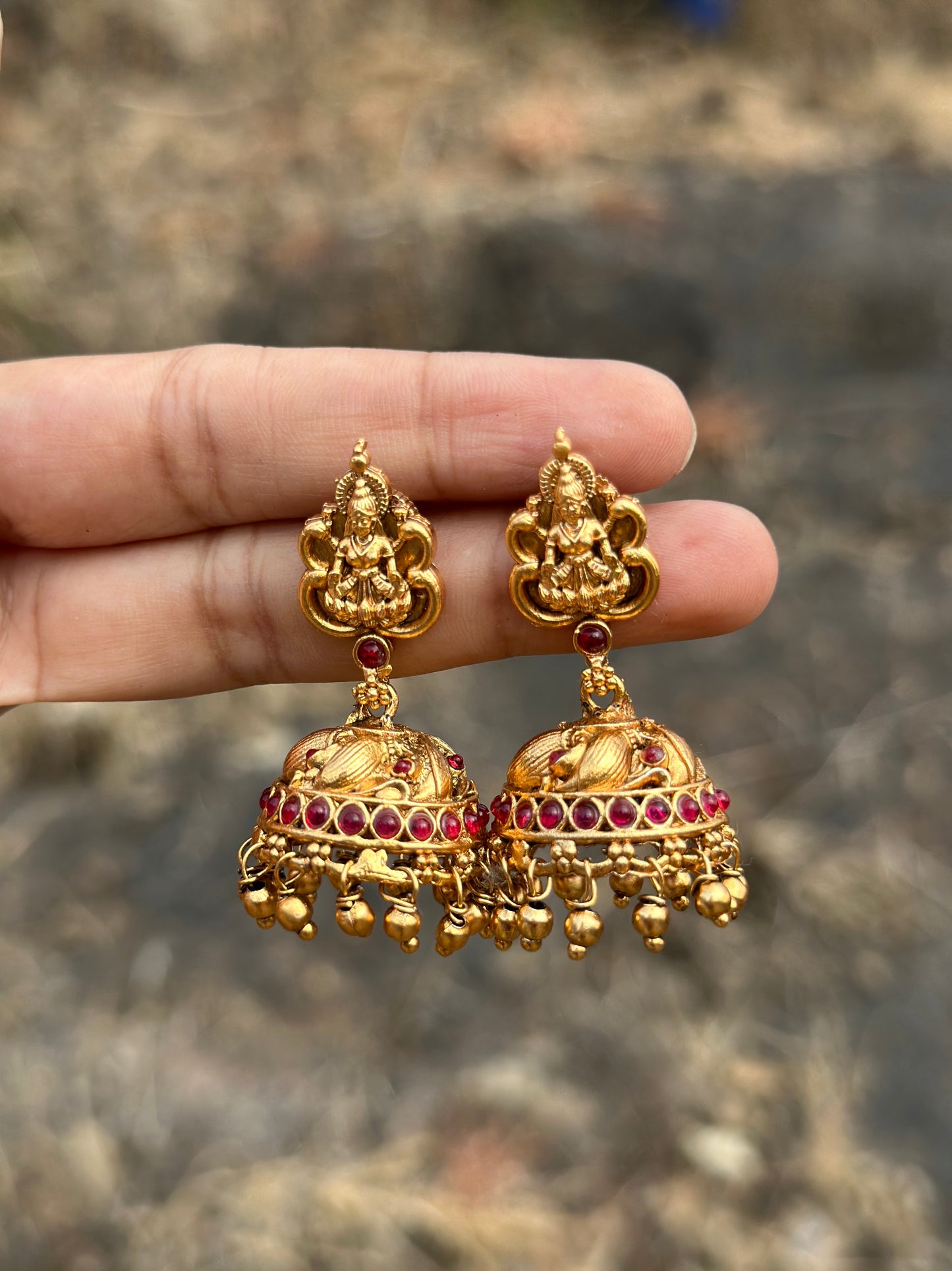 Gold Plated Necklace with Earring