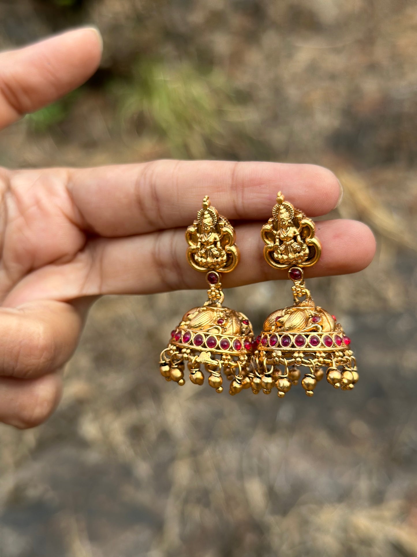 Gold Plated Necklace with Earring