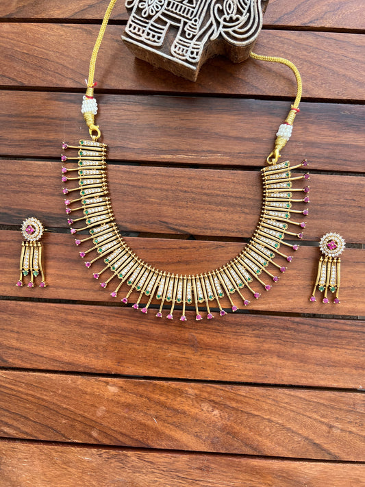 Premium Gold Plated Necklace Set