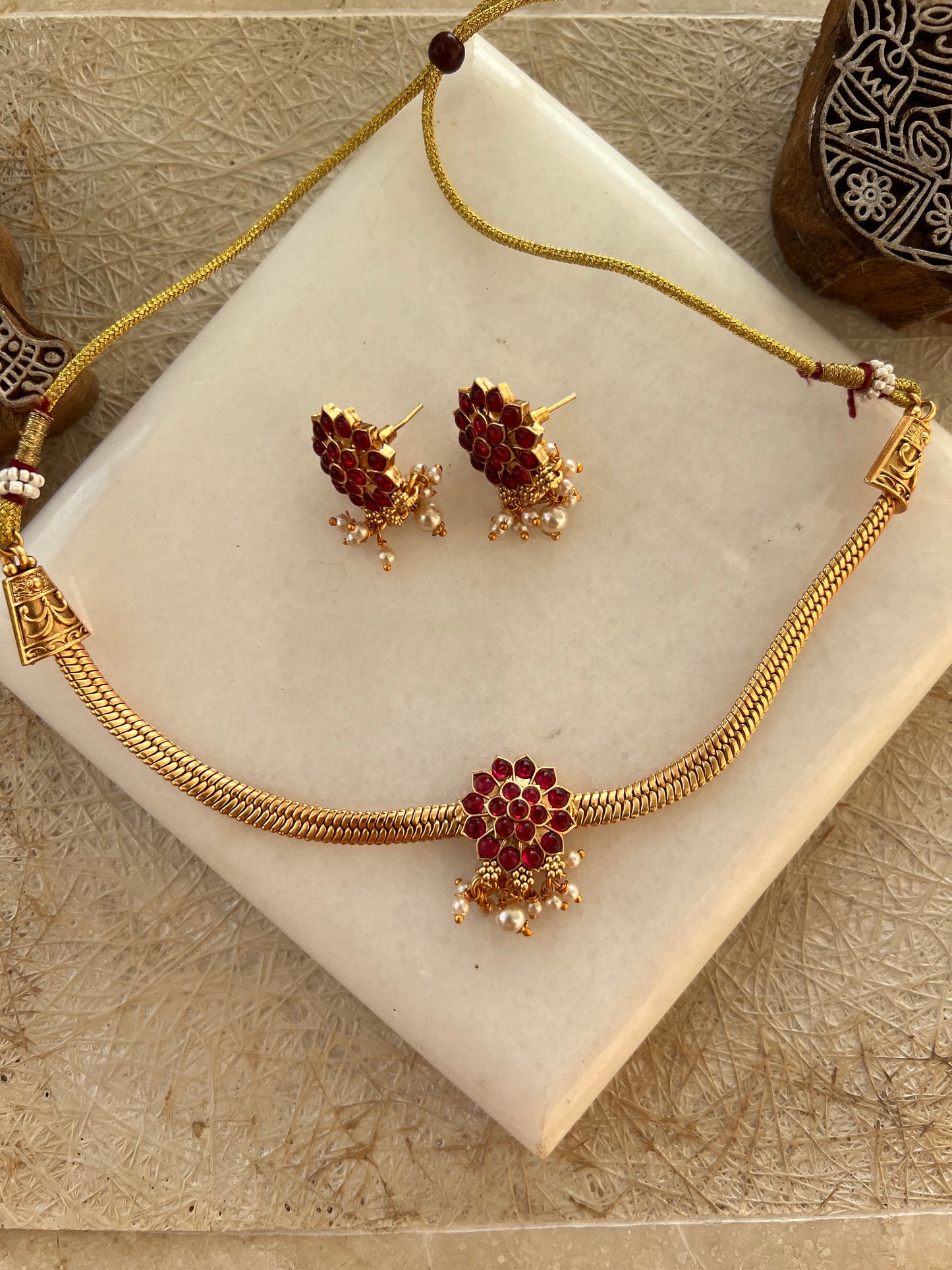 Gold Plated Necklace Set