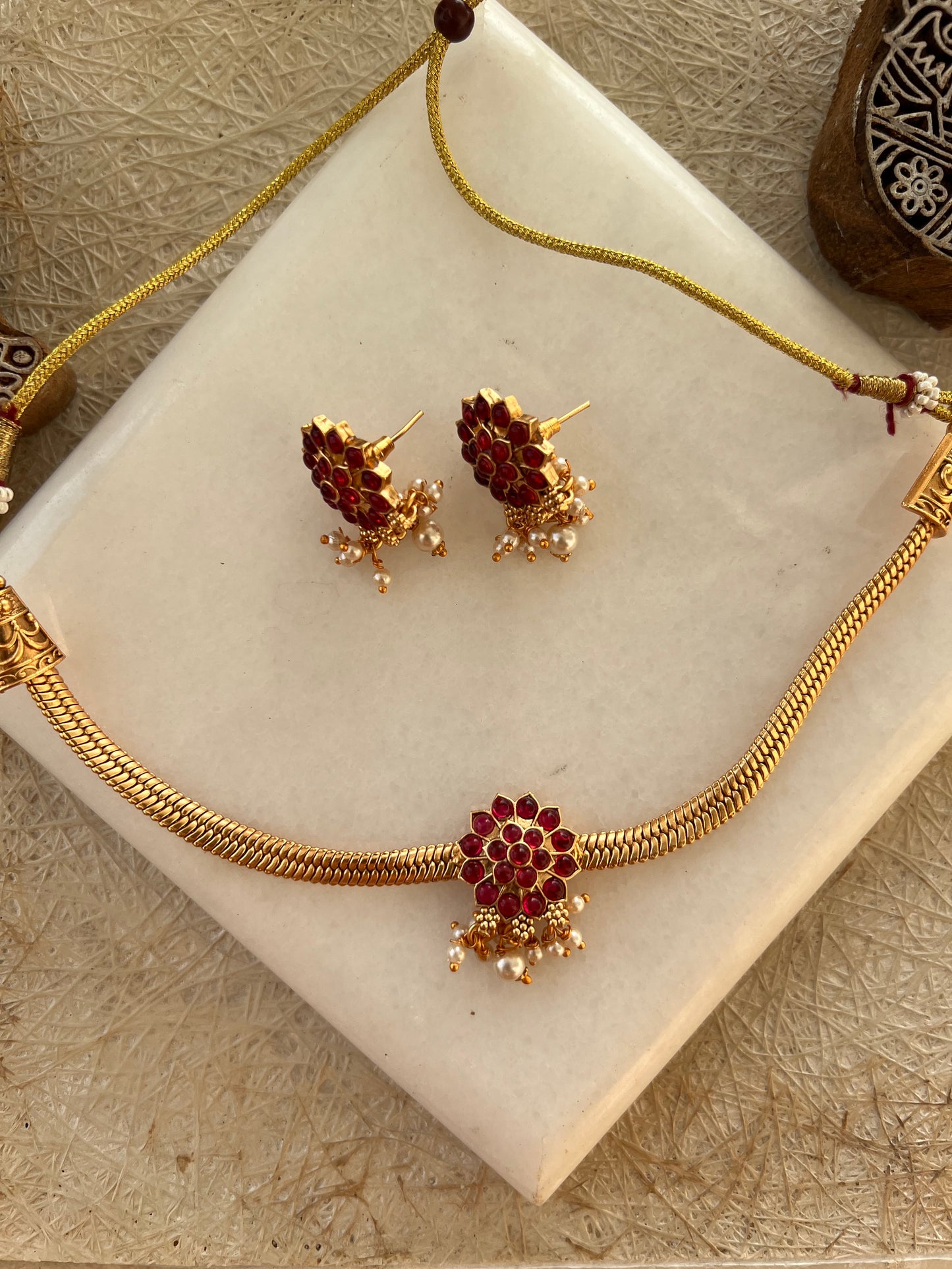 Gold Plated Necklace Set