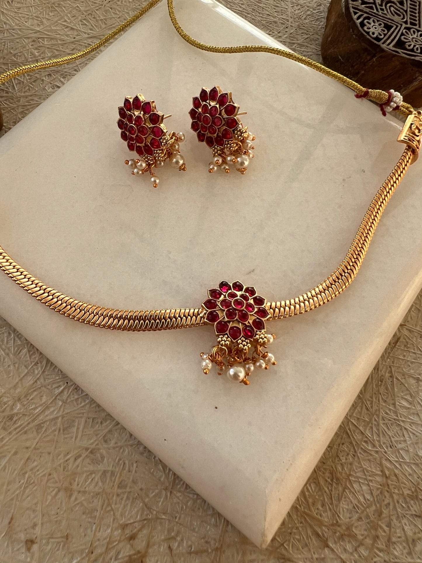 Gold Plated Necklace Set