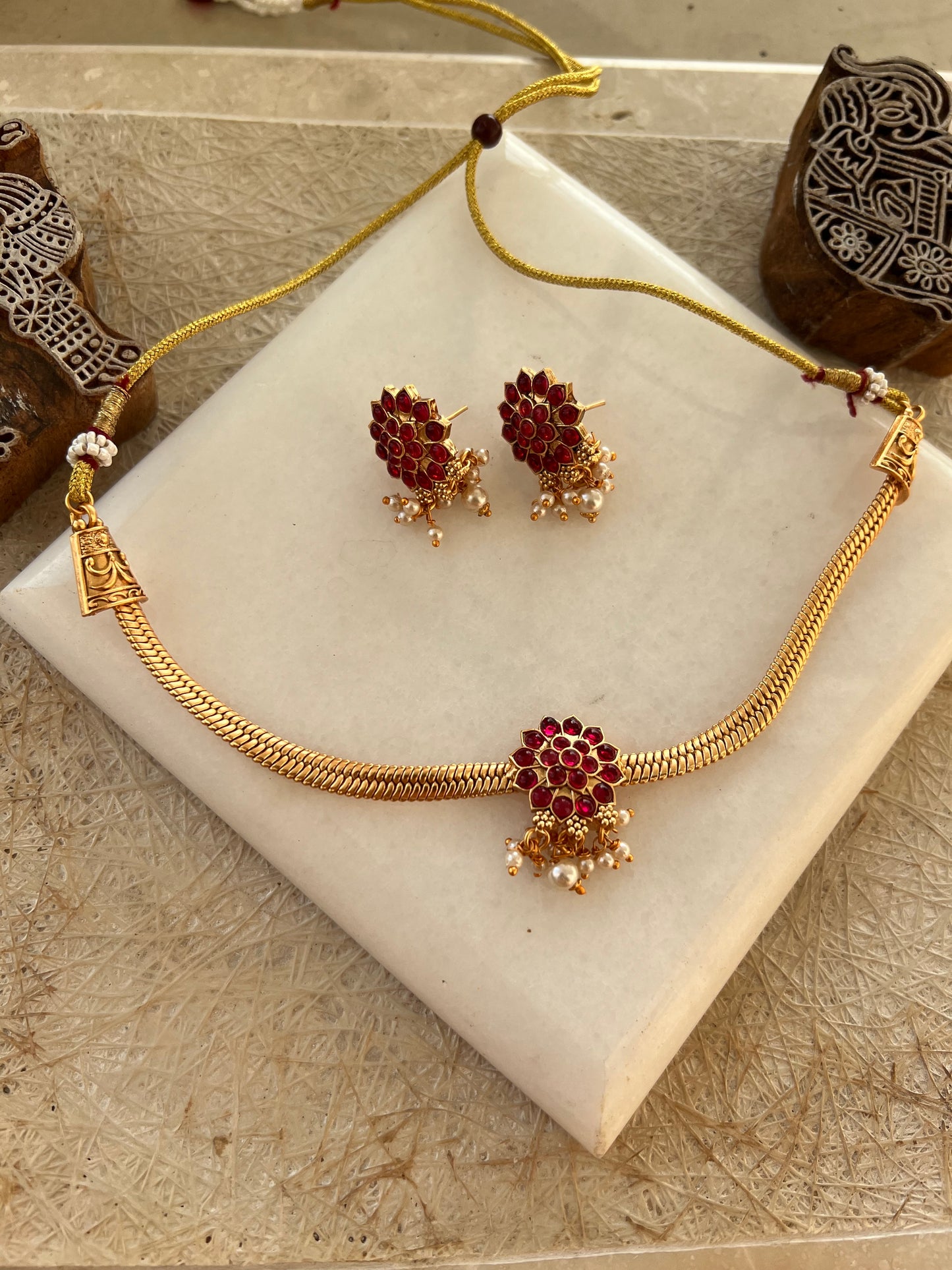 Gold Plated Necklace Set