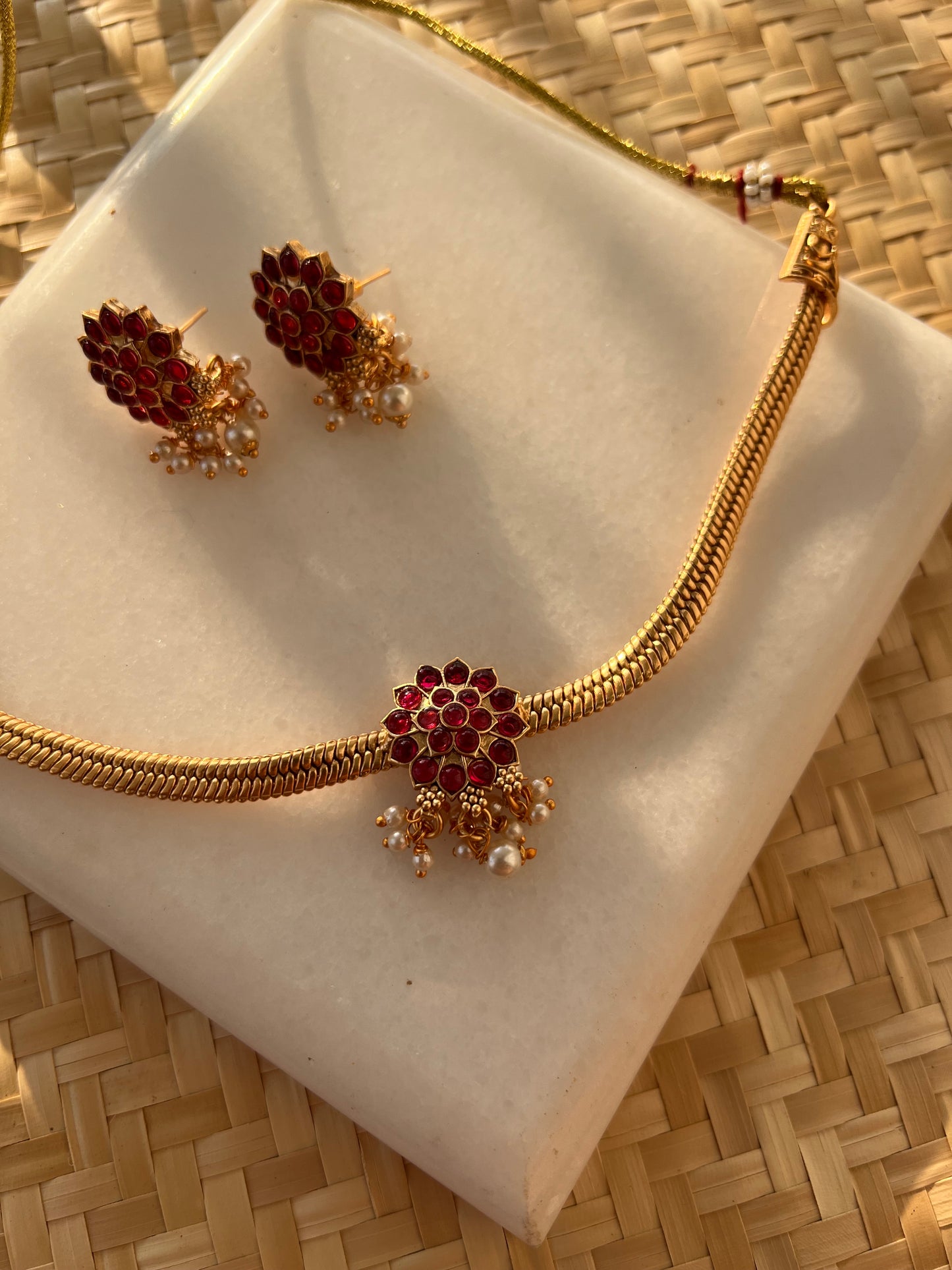 Gold Plated Necklace Set