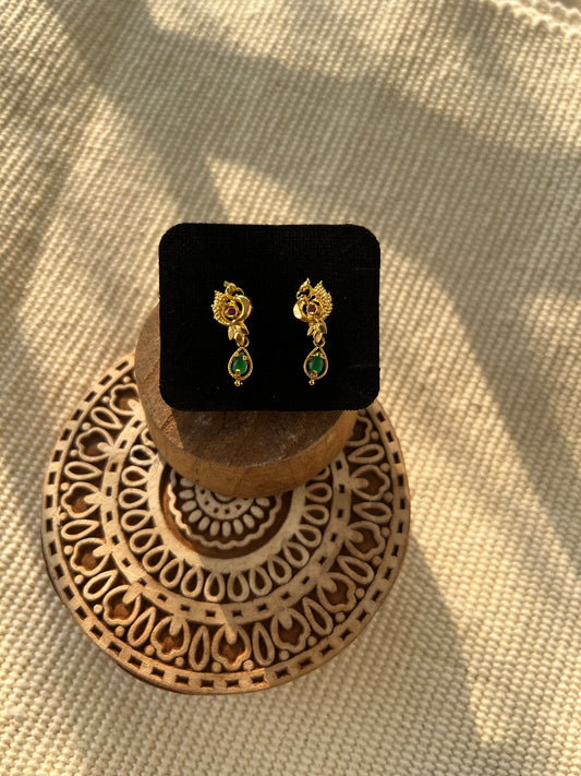 Peacock Drop Earring
