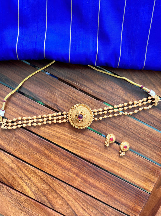 Gold Plated Choker Set