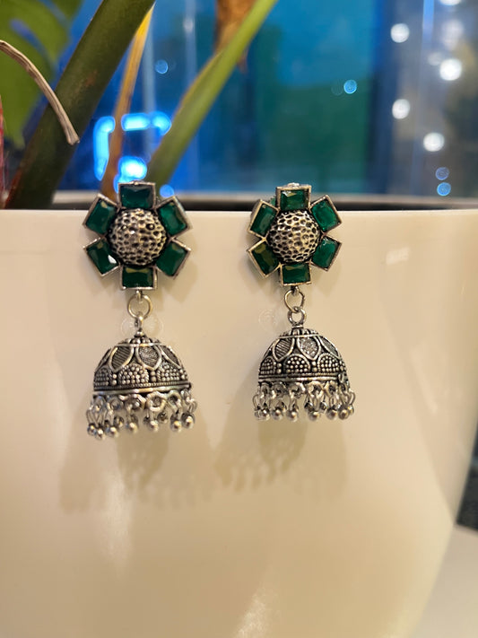 German Silver Oxidised Earring (Copy)