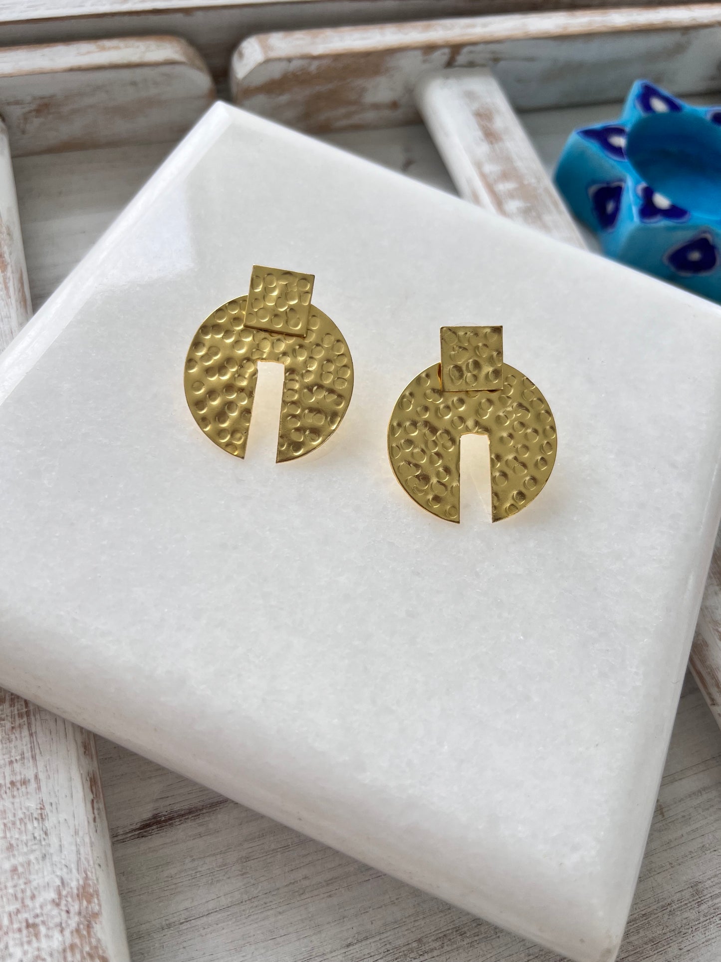 Gold Plated Statement Earring