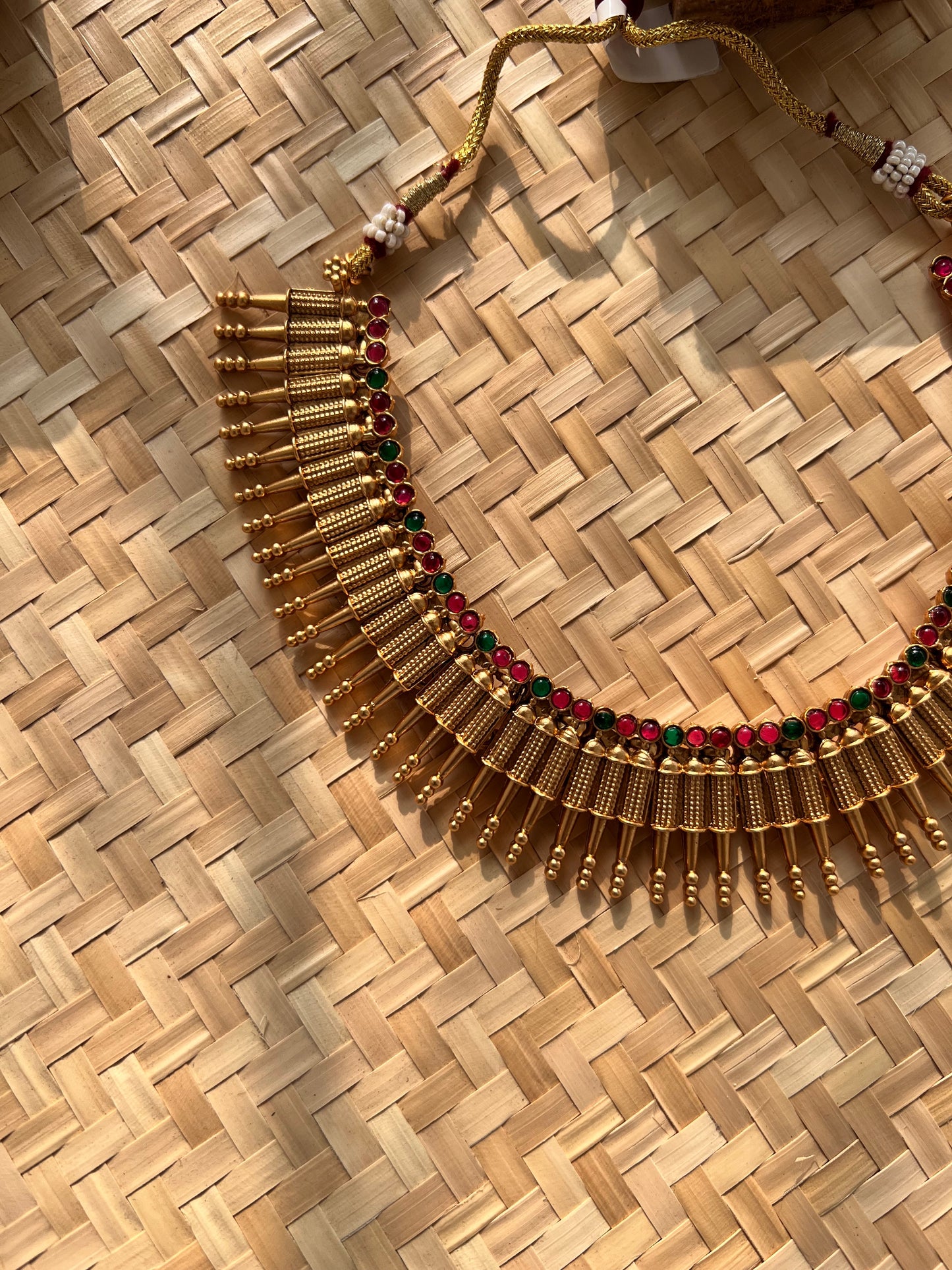 Mullamottu Necklace with Earring Set