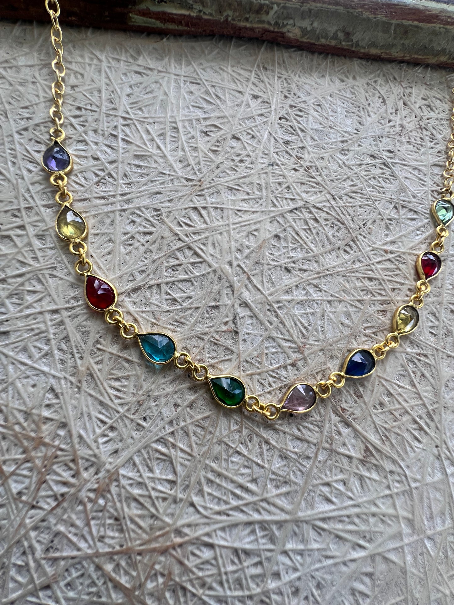 Multi colour Stone Necklace