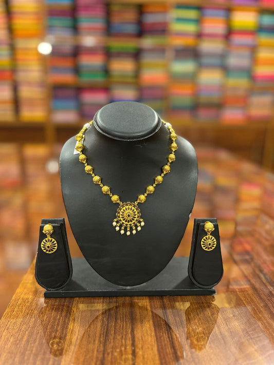 Premium Gold Plated Necklace Set