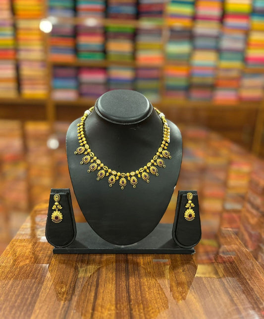Premium Gold Plated Necklace Set