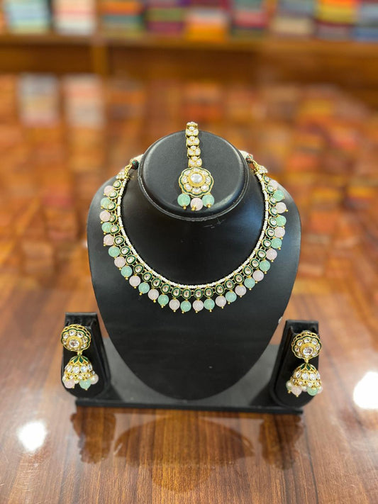Premium Kundan Necklace with Earring