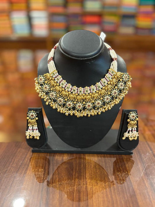 Premium Kundan Necklace with Earring