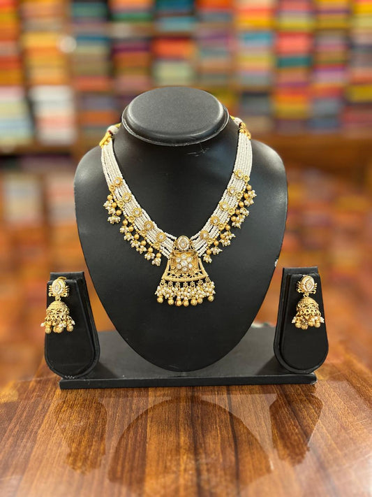 Premium Kundan Necklace with Earring