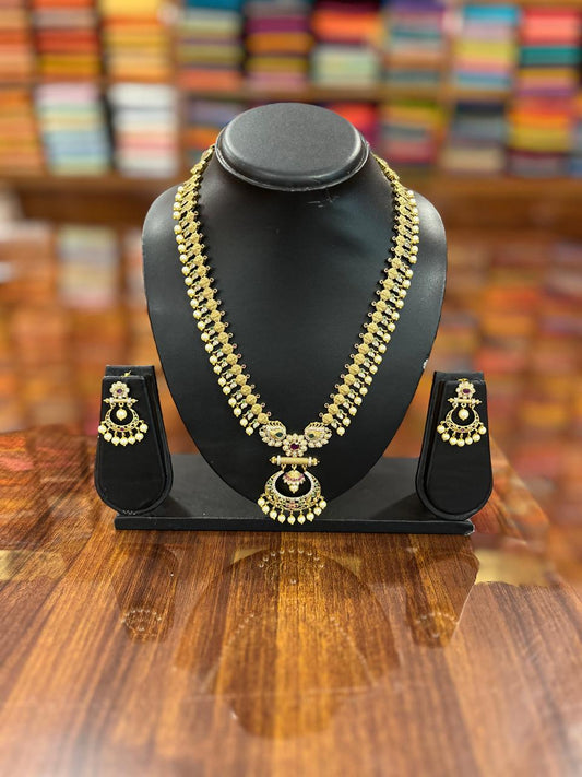 Gold Plated  Temple Necklace Set