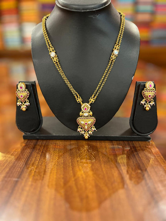 Premium Gold Plated Necklace Set