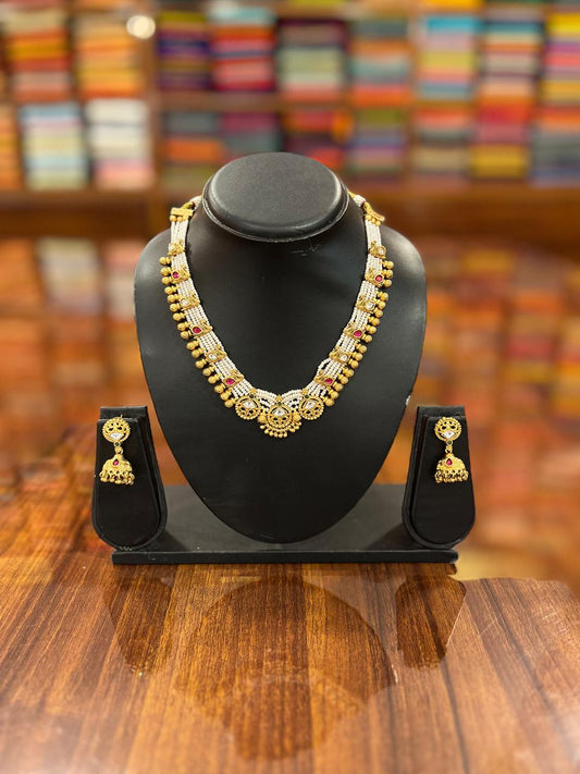 Premium Kundan Necklace with Earring