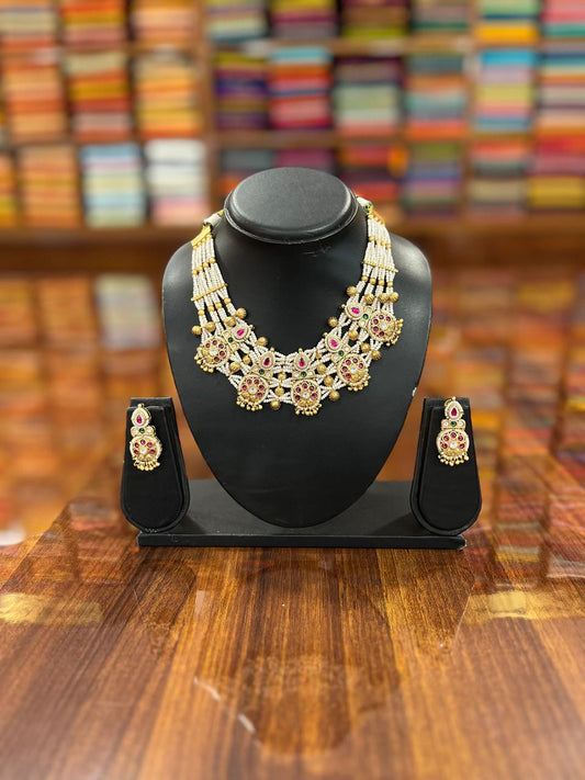 Premium Kundan Necklace with Earring