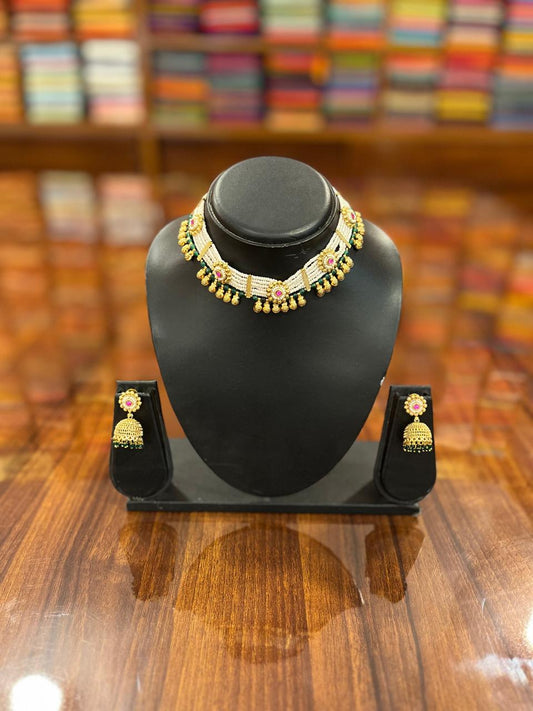 Premium Kundan Necklace with Earring