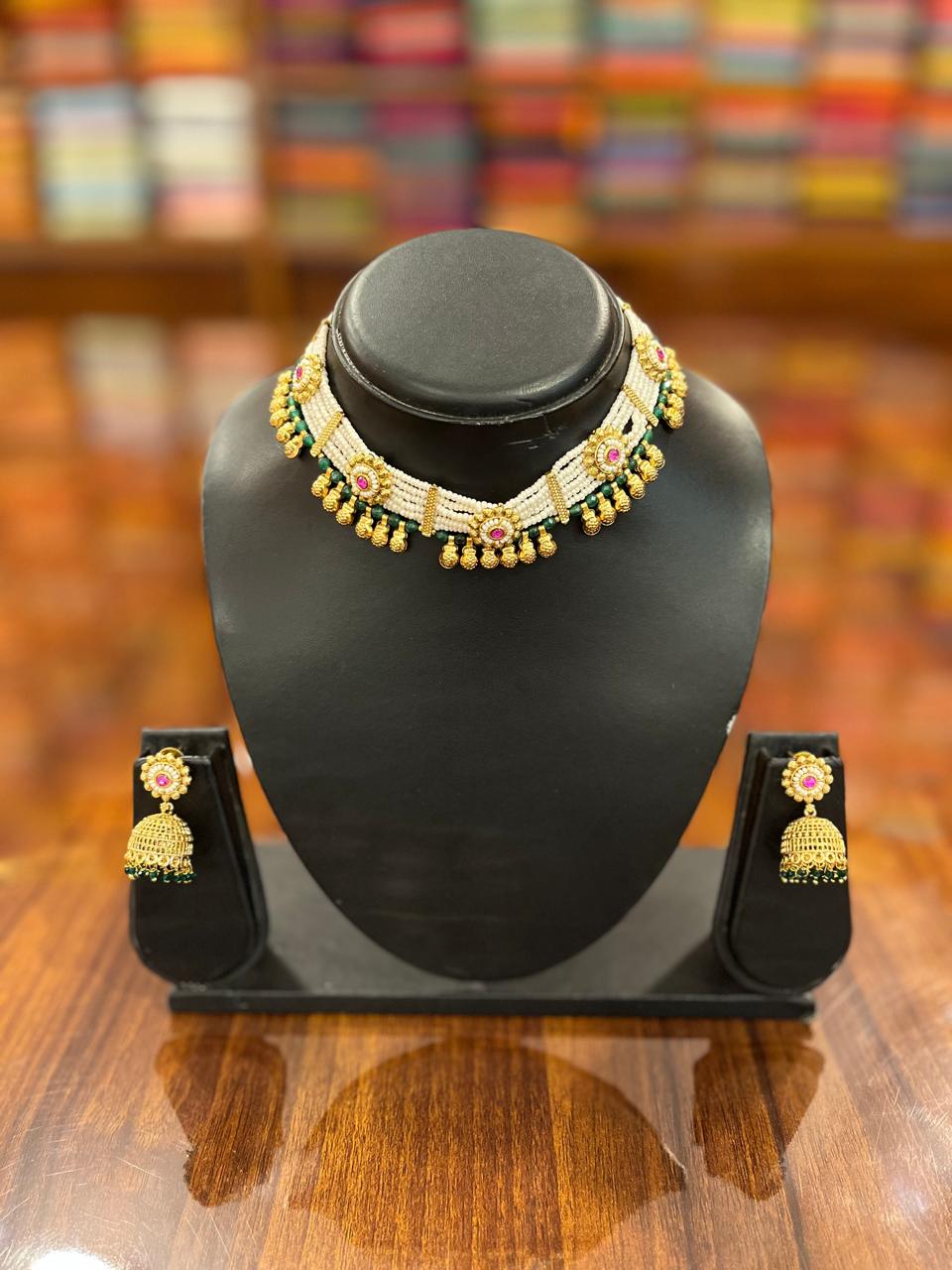 Premium Kundan Necklace with Earring